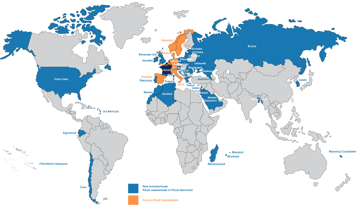 pileje carte du monde CH FR