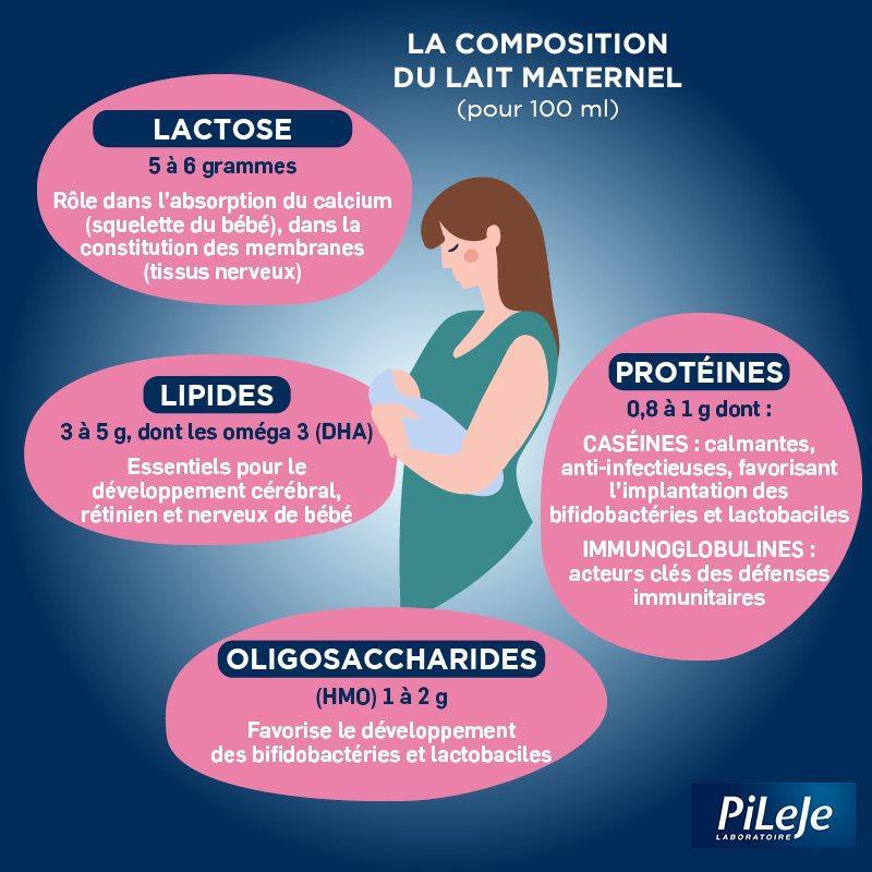 Vignette Composition du lait maternel
